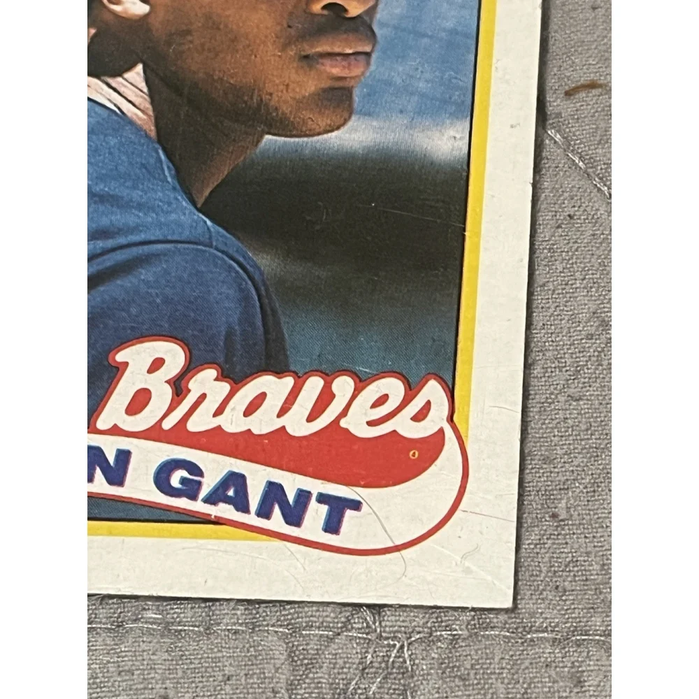 Ron Gant 1989 Topps Atlanta Braves Baseball Trading Card - Picture 4 of 6